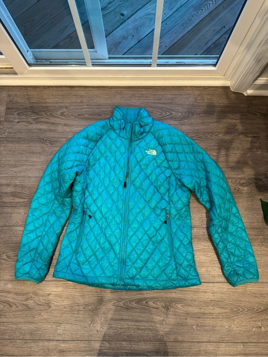 The North Face Jackets & Blazers - The North Face Women’s Large Teal Quilted Puffer Jacket Insulated Full Zip